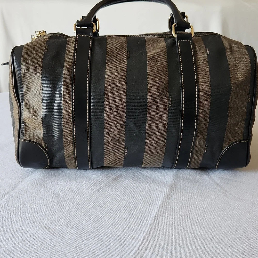 FENDI Pequin Boston Bag w/COA & dustbag - Picture 5 of 16